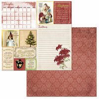 BoBunny - On This Day Collection - 12 x 12 Double Sided Paper - On This Day in December