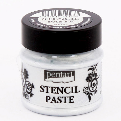 BoBunny - Pentart - Stencil Paste - Metal - Silver