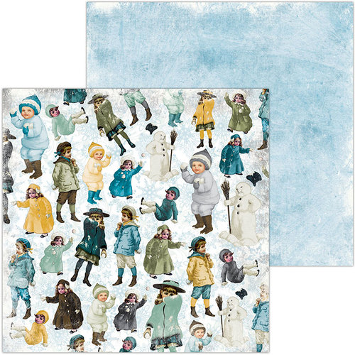 BoBunny - Winter Playground Collection - 12 x 12 Double Sided Paper - Children