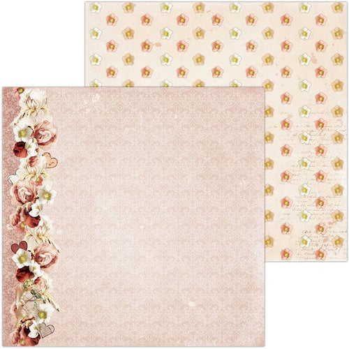 BoBunny - Only You Collection - 12 x 12 Double Sided Paper - Darling