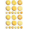Bo Bunny Press - Double Dot - Brads - Buttercup , CLEARANCE