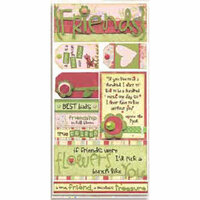 Bo Bunny Press - Felicity Collection - Cardstock Stickers - Best Buds