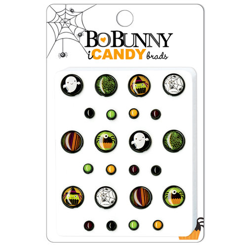 Bo Bunny Press - Boo Crew Collection - Halloween - I Candy Brads - Bugs and Hisses