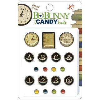 Bo Bunny Press - Learning Curve Collection - I Candy Brads - Learning Curve