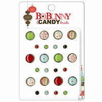 Bo Bunny Press - Tis The Season Collection - Christmas - I Candy Brads - Ornament
