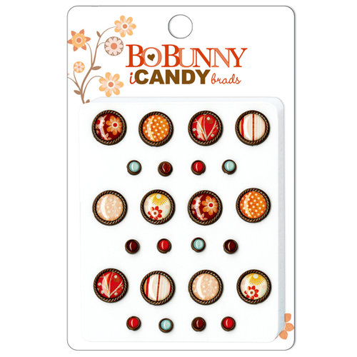 Bo Bunny Press - Kitchen Spice Collection - I Candy Brads - Vanilla Bean