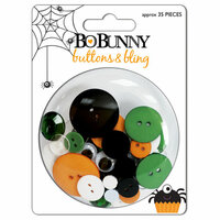 Bo Bunny Press - Boo Crew Collection - Halloween - Buttons and Bling - Boo Crew, CLEARANCE