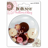 Bo Bunny Press - Delilah Collection - Buttons and Bling - Delilah , CLEARANCE