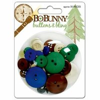Bo Bunny Press - Roughin' It Collection - Buttons and Bling, CLEARANCE