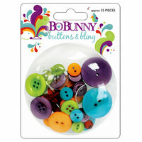 Bo Bunny Press - Sun Kissed Collection - Buttons and Bling