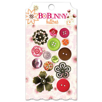 Bo Bunny Press - Vicki B Collection - Buttons