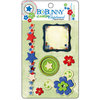 Bo Bunny Press - Block Party Collection - I Candy Chipboard - Layered Stickers with Glitter and Jewel Accents, CLEARANCE