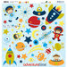 Bo Bunny Press - Blast Off Collection - 12 x 12 Chipboard Stickers - Blast Off