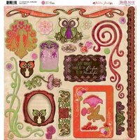 Bo Bunny - Garden Girl Collection - 12 x 12 Chipboard Stickers