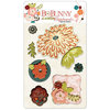 Bo Bunny Press - Olivia Collection - I Candy Chipboard - Layered Stickers with Glitter Accents