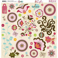 Bo Bunny Press - Sophie Collection - 12 x 12 Chipboard Stickers - Sophie