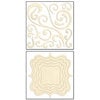 Bo Bunny Press - Chunky Charms Collection - Chipboard Stickers - Swirls and Brackets - Chiffon, CLEARANCE