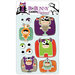 Bo Bunny Press - Whoo-ligans Collection - Halloween - I Candy Chipboard - Layered Stickers with Glitter Accents, CLEARANCE