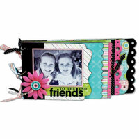 Bo Bunny Press - Alissa Collection - My Edgy Cascading Album Class Kit - Friends To The End, CLEARANCE