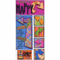 Bo Bunny Press - Glee Collection - Cardstock Stickers - Color Me Happy, CLEARANCE