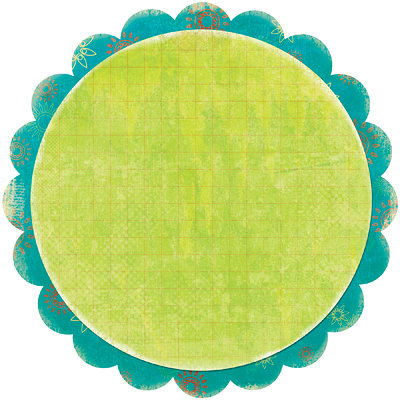 Bo Bunny Press - Flower Child Collection - 12 x 12 Die Cut Paper - Flower Child Peace