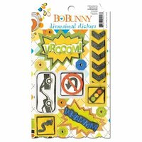Bo Bunny - On The Go Collection - 3 Dimensional Stickers with Jewel Accents