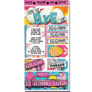 Bo Bunny Press - Cardstock Stickers - Eggs to Die For, CLEARANCE