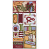 Bo Bunny Press - Homespun Holiday Collection - Christmas - Cardstock Stickers - Homespun Holiday , CLEARANCE