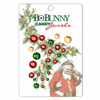 Bo Bunny Press - St. Nick Collection - Christmas - I Candy Jewels - Holly Berry , CLEARANCE