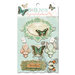 Bo Bunny - Gabrielle Collection - Layered Chipboard Stickers with Glitter and Jewel Accents