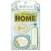 Bo Bunny - Welcome Home Collection - Layered Chipboard Stickers with Glitter and Jewel Accents