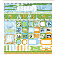 Bo Bunny Press - Month 2 Month Collection - Cardstock Stickers - March and April, CLEARANCE