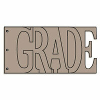 Bo Bunny Press - Album - My Word - Grade - Chipboard - School