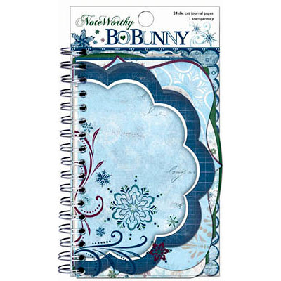 Bo Bunny Press - Midnight Frost Collection - Christmas - Note Worthy Journaling Cards - Midnight Frost