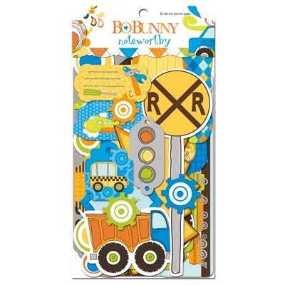 Bo Bunny - On The Go Collection - Note Worthy Journaling Cards