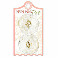 Bo Bunny Press - Olivia Collection - Petals - Cream Gardenia
