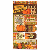 Bo Bunny Press - Fall Festival Collection - Cardstock Stickers - Pickin' Pumpkins, CLEARANCE