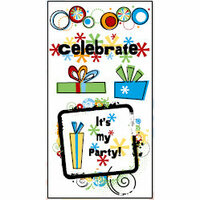 Bo Bunny Press - It's My Party Collection - Rub Ons - Celebrate
