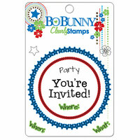 Bo Bunny Press - Block Party Collection - Clear Acrylic Stamps - Block Party