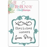 Bo Bunny Press - Persuasion Collection - Clear Acrylic Stamps - Cherished