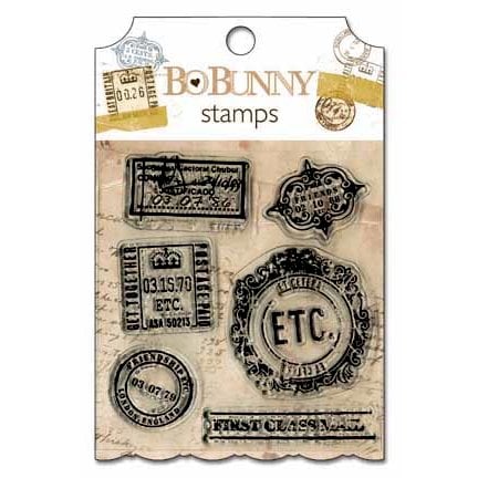 Bo Bunny Press - Et Cetera Collection - Clear Acrylic Stamp