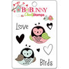 Bo Bunny Press - Love Bandit Collection - Clear Acrylic Stamps - Love Birds, CLEARANCE