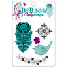 Bo Bunny Press - Peacock Lane Collection - Clear Acrylic Stamps - Peacock Lane Clearly