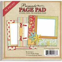 Bo Bunny Press - Pre-Made Page Pads - 6x6 - Anna Sophia, CLEARANCE