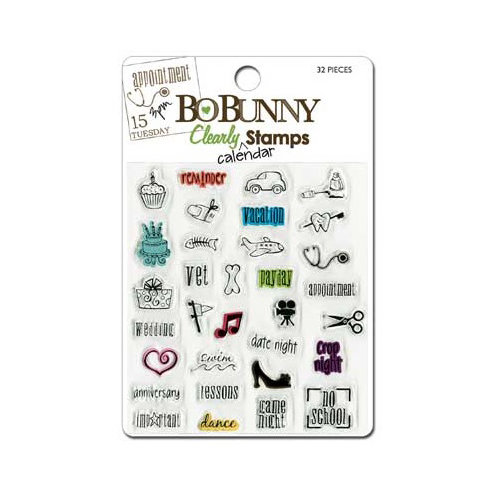 Bo Bunny - Clear Acrylic Stamps - Remind Me