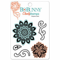 Bo Bunny Press - Gypsy Collection - Clear Acrylic Stamps - Sunburst, CLEARANCE