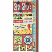 Bo Bunny Press - Shabby Princess - Star Struck Collection - Cardstock Stickers - Star Struck- Baby - Boy, CLEARANCE