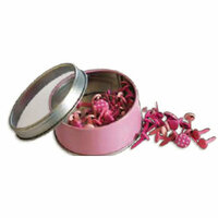Bo Bunny Press - All Stuck Up - Magnetic Storage Container - Brads - Pink Punch, CLEARANCE