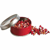 Bo Bunny Press - All Stuck Up - Magnetic Storage Container - Brads - Wild Berry, CLEARANCE