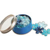 Bo Bunny Press - All Stuck Up - Magnetic Storage Container - Flowers - Brilliant Blue, CLEARANCE